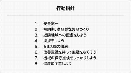 行動指針